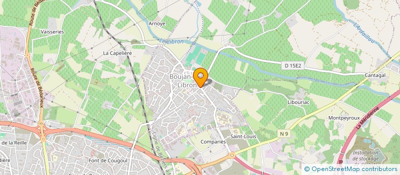 localisation de l'entreprise MONSIEUR FREDERIC BERGUA  BOUJAN-SUR-LIBRON