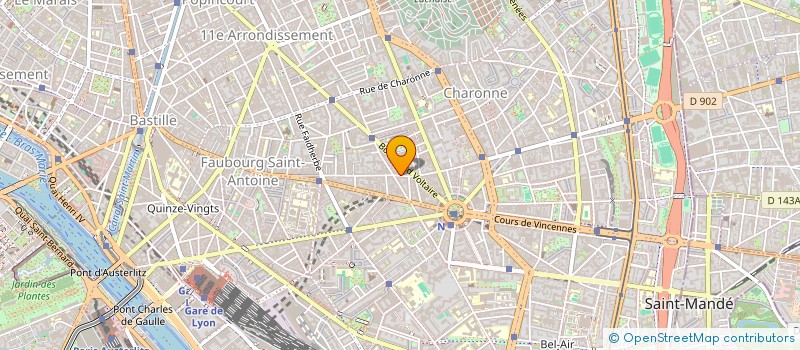 localisation de l'entreprise MONSIEUR FREDERIC BERGUE  PARIS