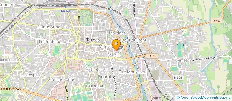 localisation de l'entreprise MONSIEUR FREDERIC BERGUGNAT  TARBES