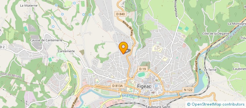 localisation de l'entreprise MONSIEUR FREDERIC BERNABE CIBAJA  FIGEAC