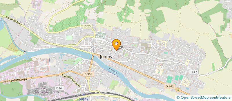 localisation de l'entreprise MONSIEUR FREDERIC BERNADAU  JOIGNY