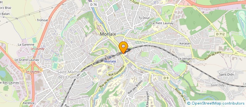 localisation de l'entreprise MONSIEUR FREDERIC BERNARD  MORLAIX