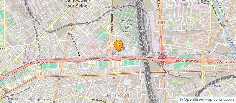 localisation de l'entreprise MONSIEUR FREDERIC BERNARD à SAINT-OUEN-SUR-SEINE