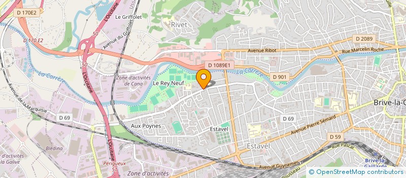 localisation de l'entreprise MONSIEUR FREDERIC BERNARD à BRIVE-LA-GAILLARDE
