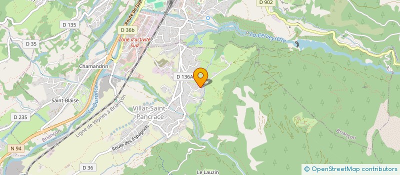 localisation de l'entreprise MONSIEUR FREDERIC BERNARD  VILLAR-SAINT-PANCRACE