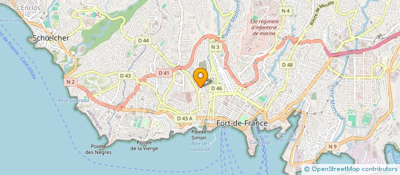 localisation de l'entreprise MONSIEUR FREDERIC BERNAUER  FORT-DE-FRANCE