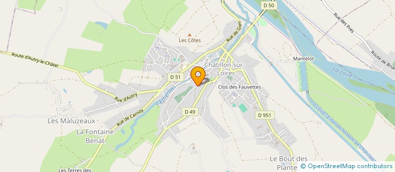 localisation de l'entreprise MONSIEUR FREDERIC BERNEAU  CHATILLON-SUR-LOIRE