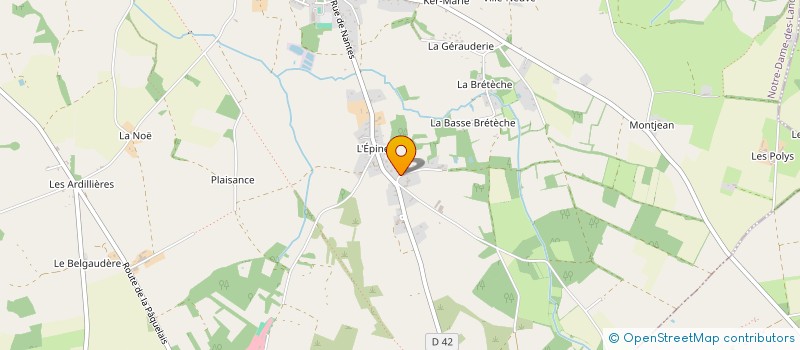localisation de l'entreprise MONSIEUR FREDERIC BERNON  NOTRE-DAME-DES-LANDES