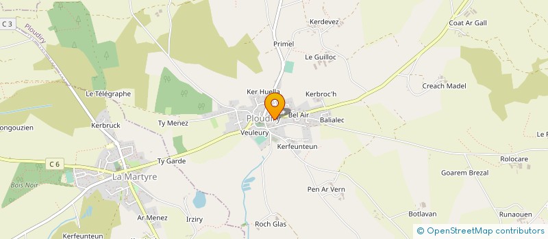 localisation de l'entreprise MONSIEUR FREDERIC BERROU à PLOUDIRY