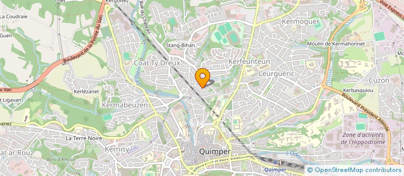 localisation de l'entreprise MONSIEUR FREDERIC BERROU à QUIMPER