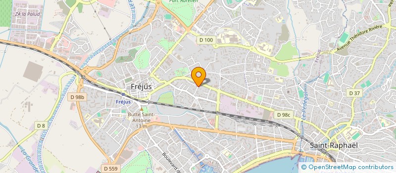 localisation de l'entreprise MONSIEUR FREDERIC BERTAINA à FREJUS