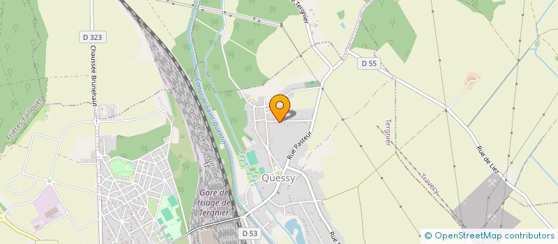 localisation de l'entreprise MONSIEUR FREDERIC BERTAUX  TERGNIER