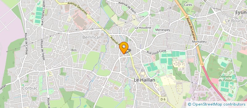 localisation de l'entreprise MONSIEUR FREDERIC BERTEAU à LE HAILLAN