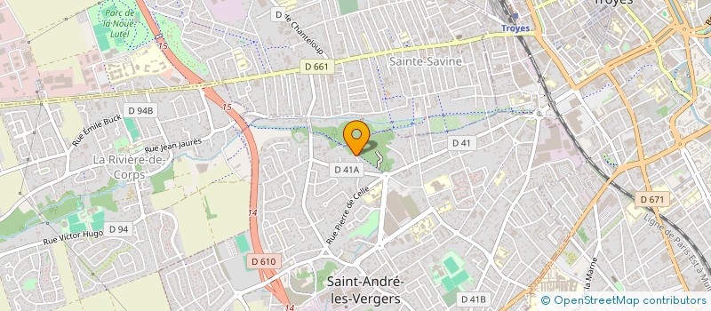 localisation de l'entreprise MONSIEUR FREDERIC BERTHAUX à SAINT-ANDRE-LES-VERGERS