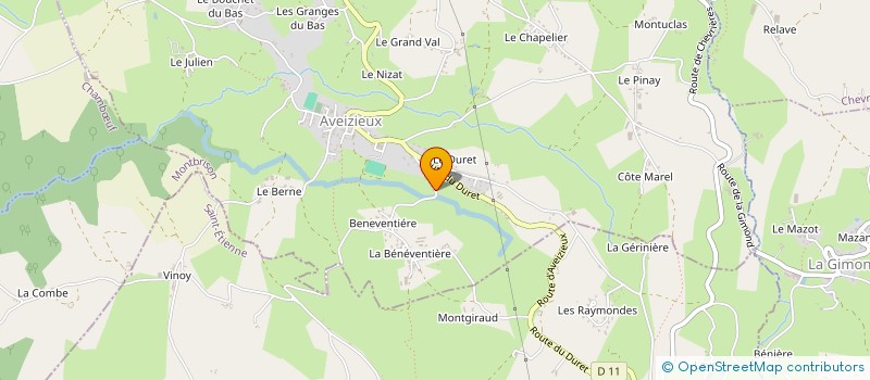 localisation de l'entreprise MONSIEUR FREDERIC BERTHET à AVEIZIEUX