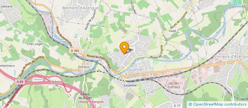 localisation de l'entreprise MONSIEUR FREDERIC BERTHIER  LISSIEU