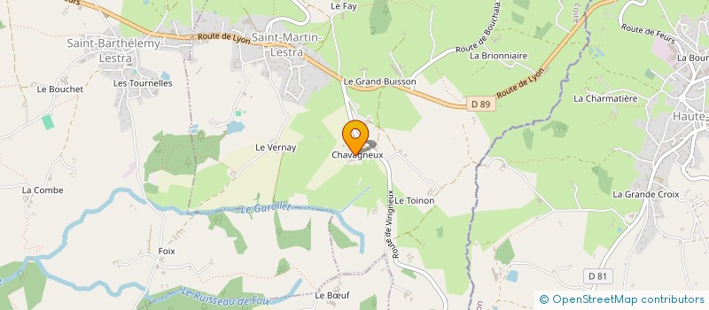 localisation de l'entreprise MONSIEUR FREDERIC BERTHOLON  SAINT-MARTIN-LESTRA