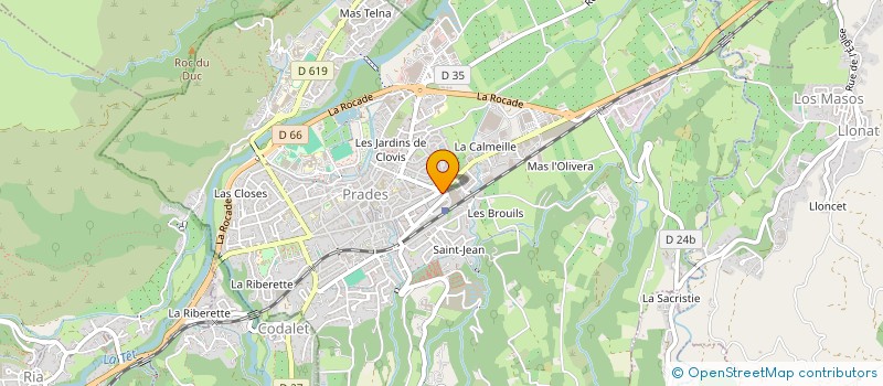 localisation de l'entreprise MONSIEUR FREDERIC BERTHOMMIER à PRADES