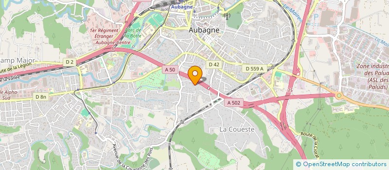 localisation de l'entreprise MONSIEUR FREDERIC BERTHOZ  AUBAGNE