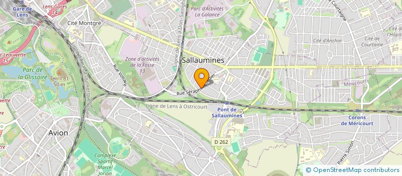 localisation de l'entreprise MONSIEUR FREDERIC BERTIAUX  SALLAUMINES