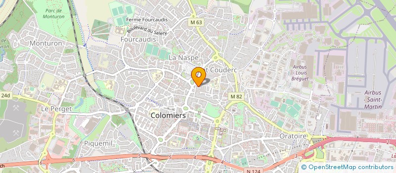 localisation de l'entreprise MONSIEUR FREDERIC BERTIN à COLOMIERS