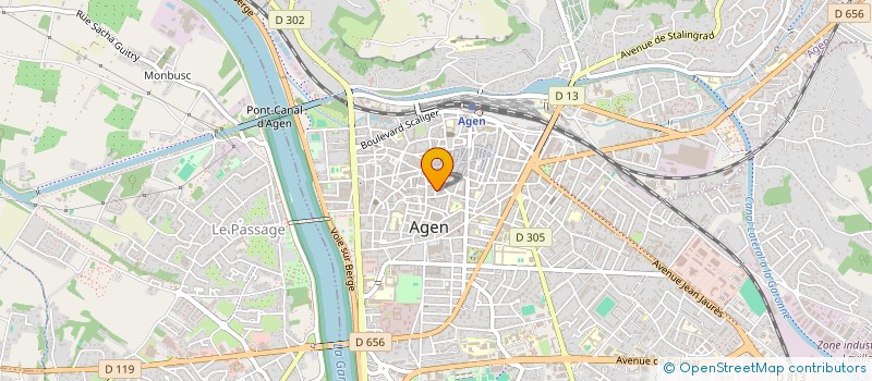 localisation de l'entreprise MONSIEUR FREDERIC BERTON  AGEN