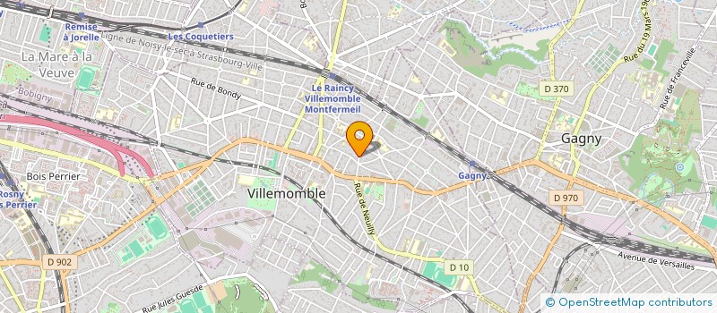 localisation de l'entreprise MONSIEUR FREDERIC BERTRAND  VILLEMOMBLE