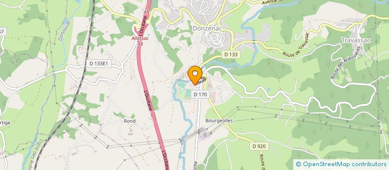 localisation de l'entreprise MONSIEUR FREDERIC BERTRAND  DONZENAC