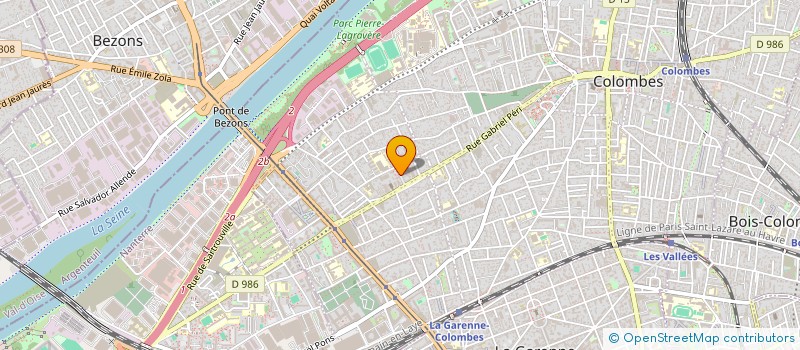 localisation de l'entreprise MONSIEUR FREDERIC BERTRAND à COLOMBES