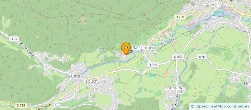 localisation de l'entreprise MONSIEUR FREDERIC BERTSCH  BASSEMBERG