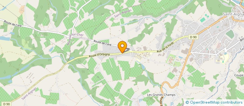 localisation de l'entreprise MONSIEUR FREDERIC BERY à SAINT-AIGNAN