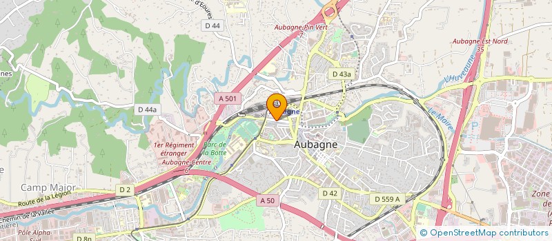 localisation de l'entreprise MONSIEUR FREDERIC BESANCON  AUBAGNE