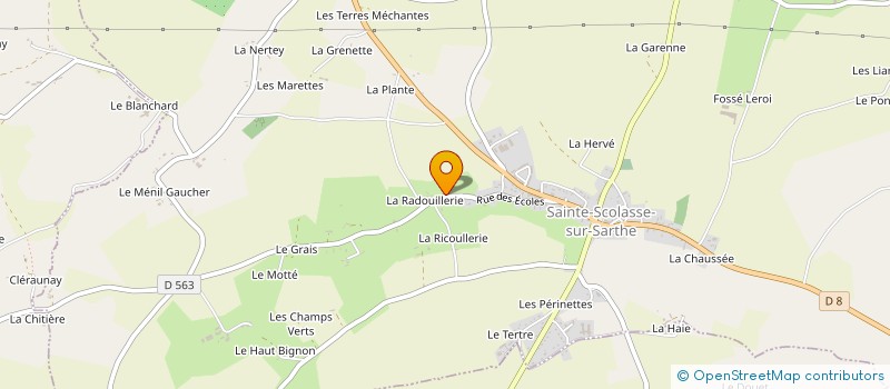 localisation de l'entreprise MONSIEUR FREDERIC BESNARD à SAINTE-SCOLASSE-SUR-SARTHE