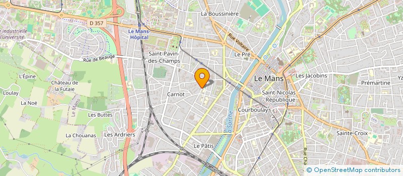 localisation de l'entreprise MONSIEUR FREDERIC BESNARDEAU  LE MANS