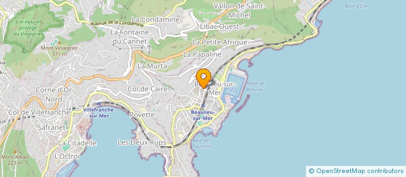 localisation de l'entreprise MONSIEUR FREDERIC BETRO à BEAULIEU-SUR-MER