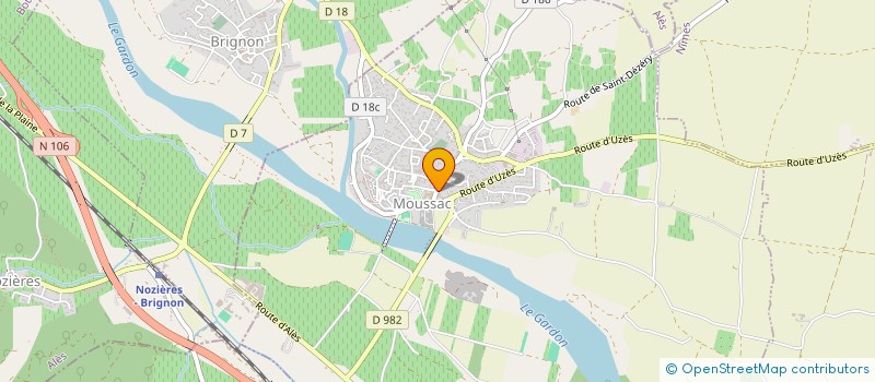 localisation de l'entreprise MONSIEUR FREDERIC BETTINELLI  MOUSSAC