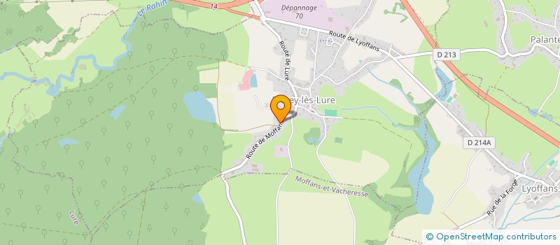 localisation de l'entreprise MONSIEUR FREDERIC BEUNET  FROTEY-LES-LURE