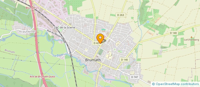 localisation de l'entreprise MONSIEUR FREDERIC BEY  BRUMATH