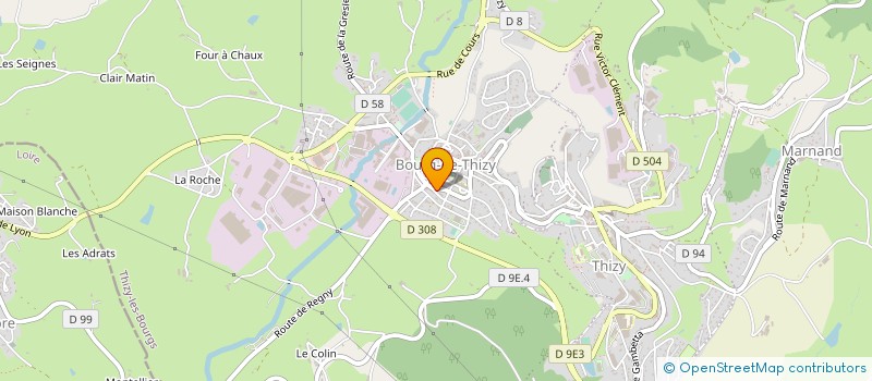 localisation de l'entreprise MONSIEUR FREDERIC BEYLIE  THIZY-LES-BOURGS