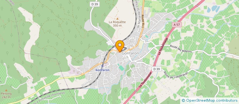 localisation de l'entreprise MONSIEUR FREDERIC BIANCHERI  GONFARON