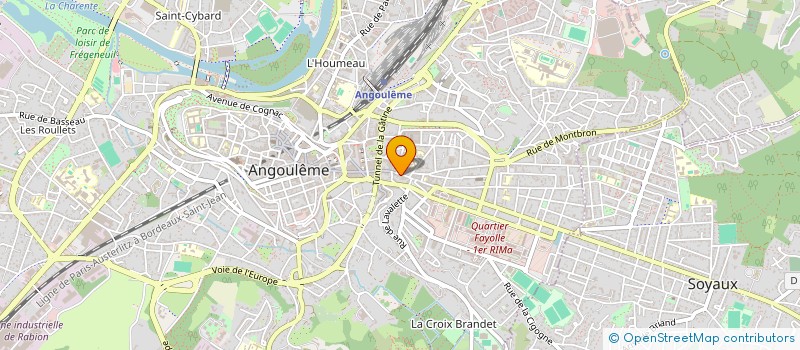 localisation de l'entreprise MONSIEUR FREDERIC BICHE à ANGOULEME