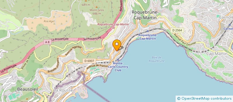 localisation de l'entreprise MONSIEUR FREDERIC BIEVER  ROQUEBRUNE-CAP-MARTIN