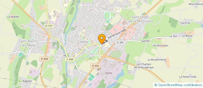 localisation de l'entreprise MONSIEUR FREDERIC BIGEARD  MELLE