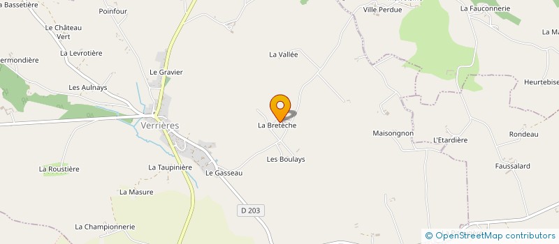 localisation de l'entreprise MONSIEUR FREDERIC BIGOT à VERRIERES