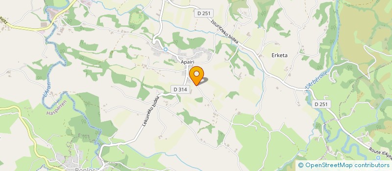 localisation de l'entreprise MONSIEUR FREDERIC BILLAUD  AYHERRE