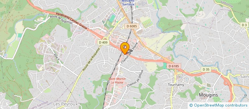 localisation de l'entreprise MONSIEUR FREDERIC BILLIET à MOUGINS