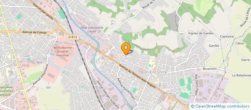 localisation de l'entreprise MONSIEUR FREDERIC BITRIA  BON-ENCONTRE