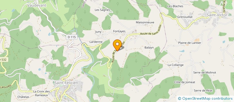 localisation de l'entreprise MONSIEUR FREDERIC BLACK  SAINT-FELICIEN