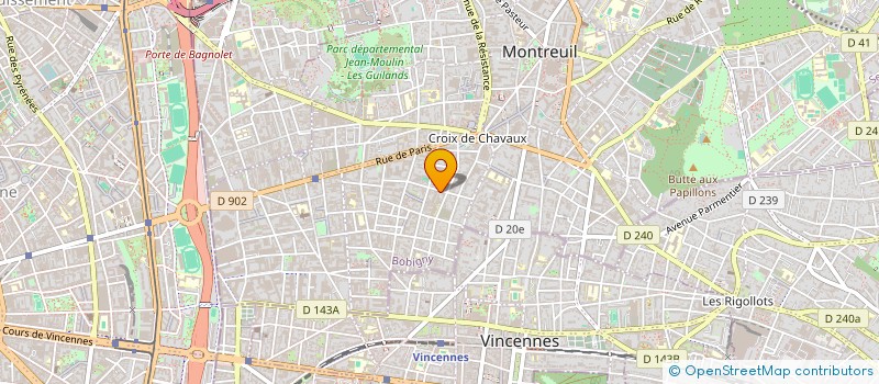 localisation de l'entreprise MONSIEUR FREDERIC BLAISE à MONTREUIL
