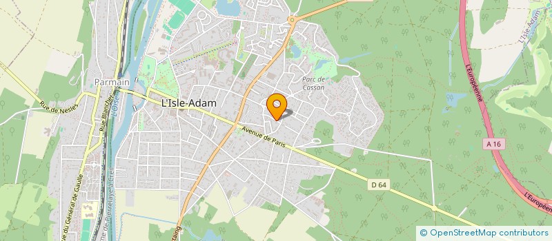 localisation de l'entreprise MONSIEUR FREDERIC BLAISOT  L'ISLE-ADAM